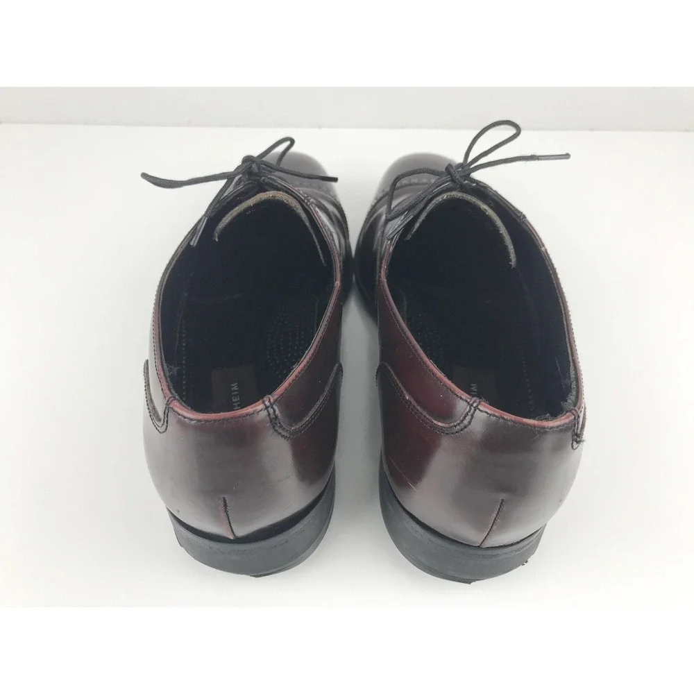 Florsheim Oxford Mens Cap Toe Dress Shoes Leather Dark Brown Lace Up 9.5 EEE‎